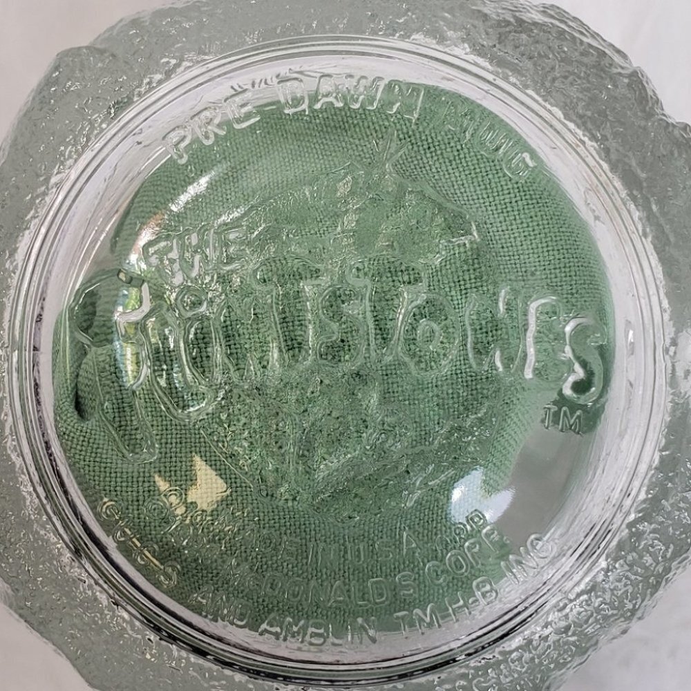 Vintage 1993 Flintstones McDonalds Pre Dawn Promotional Glass Mug Cup Set USA - Picture 7 of 8